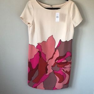 LOFT Short Sleeve Floral Dress